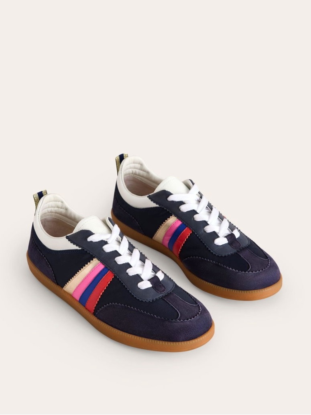 BODEN Erin Retro Tennis Trainers Sneakers Comfortable Stylish Travel